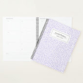 Pretty Pastel Leopard Motif Nom d'impression Purpl (Devant avec enveloppe)