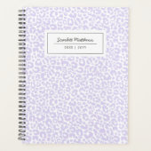 Pretty Pastel Leopard Motif Nom d'impression Purpl (Devant)