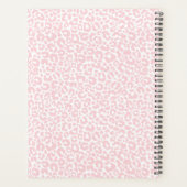Pretty Pastel Leopard Motif Nom d'impression rose (Dos)