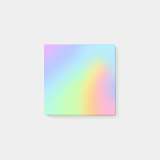 Pretty Pastel Rainbow Blur Post-it Notes (Devant)