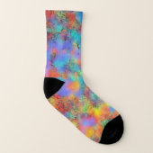 Pretty pastel rainbow colorful socks (Droite extérieur)