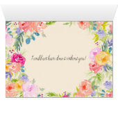 Pretty Peach rose Aquarelle Florale (Intérieur Horizontal (Bas))