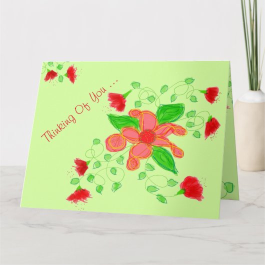 Pretty Penser De Vous Carte Note (Devant)