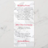 Pretty Peonies Moderne Floral programmes de mariag (Dos)