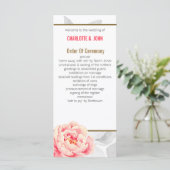 Pretty Peonies Moderne Floral programmes de mariag (Debout devant)