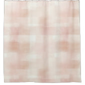 Pretty Perzik Roze Crème Plaid Douchegordijn (Voorkant)