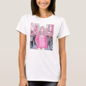 Pretty Pink|寿司娘 Tシャツ GenerativeAI T-shirt (Devant)