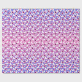 Pretty Pink and White Butterfly Round Pillow  Cadeaupapier