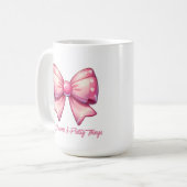 Pretty Pink Bow-Pink Dreams & Pretty Things Koffiemok (Voorkant links)