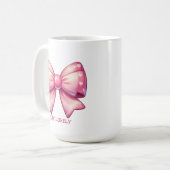 Pretty Pink Bow-Stay Lovely Koffiemok (Voorkant links)