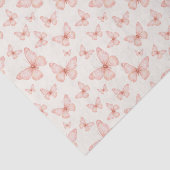 Pretty pink butterflies tissuepapier (Detail)