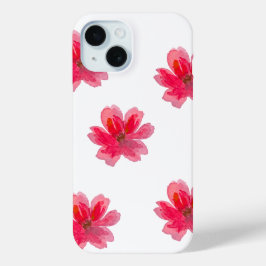pretty pink flower phone case