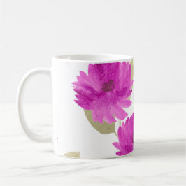 Pretty pink Flowers Mug Koffiemok