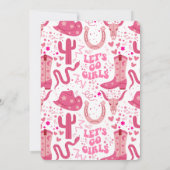 Pretty Pink & Glitter Cowgirl Birthday Invitation (Dos)