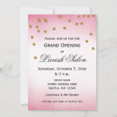 Pretty Pink Grand Ouverture Invitation (Devant)