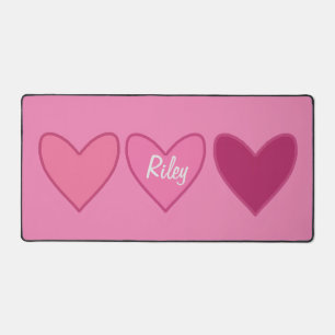 Pretty Pink Hearts Valentijnsdag Bureaumat