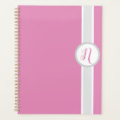 Pretty Pink Monogram Planner (Voorkant)