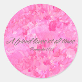 Pretty Pink Peony-A Friend Loves Sticker