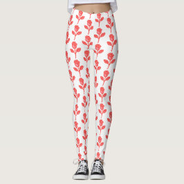 Pretty Pink Roses Trendy Leggings