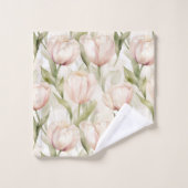 Pretty Pink Tulip Flowers (Gant de toilette)