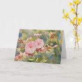 Pretty Pinks - Carte Anniversaire (Fleur jaune)