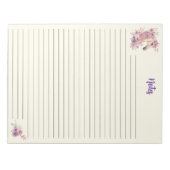 Pretty Ponies and Petals Horse Notepad Notitieblok (Voorkant)