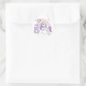 Pretty Pony 5th Birthday Ronde Sticker (Tas)