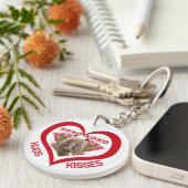 Pretty Pony in Red Valentine's Day Sleutelhanger (Voorkant Rechts)