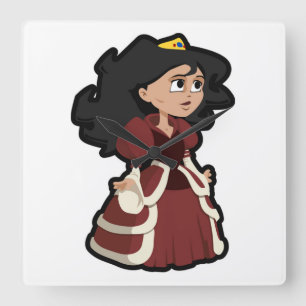 PRETTY PRINSES VIERKANTE KLOK