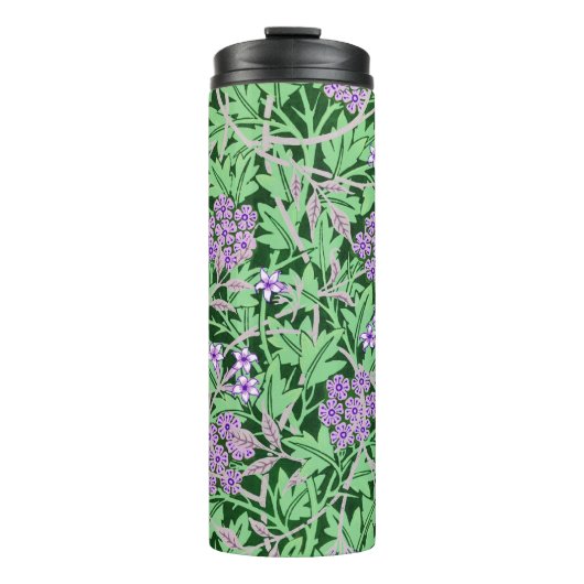 Pretty Purple Floral Pattern Thermosbeker (Voorkant)