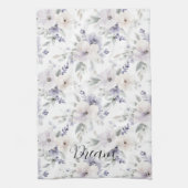 Pretty Purple Flowers Theedoek (Verticaal)