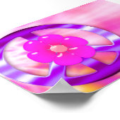 Pretty Purple Peace Sign Cravate Tiré Poster Impri (Coin)