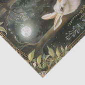 Pretty Rabbit in the Moonlight Illustration Tissuepapier (Detail)