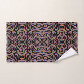 Pretty Rainbow Colored Ribbon Twists Pattern Art (Serviette à main)