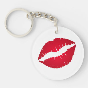 Pretty Red Ombre Lipstick Pout Kus Sleutelhanger