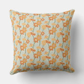Pretty retro muted 1970s Flowers Kussen (Achterkant)