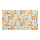 Pretty retro muted 1970s flowers kussensloop (Achterkant)