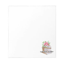 Pretty Romance Book Lover Bloc-notes