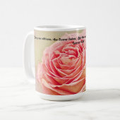 Pretty Rose Bible Scripture Mug Cup (Devant gauche)