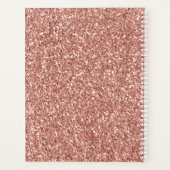 Pretty Rose Gold White Glitzy Marble (Dos)