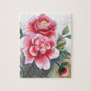 Pretty rose Peony Jigsaw Puzzle