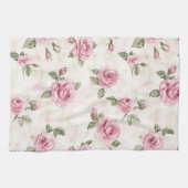 Pretty Roses Floral Pink   Theedoek (Horizontaal)