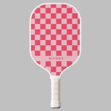 Pretty Roze Chic Schaakbord Aangepaste Naam