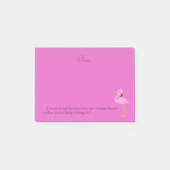 Pretty Roze Flamingo Bijbelvers Post-it® Notes (Voorkant)