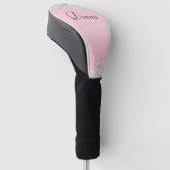 Pretty Roze Glitter Effect Golfheadcover (Schuin)