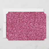 Pretty Roze Glitter save the date (Achterkant)