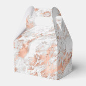Pretty Roze Goud Wit Glitzy Marmer Bedankdoosjes (Achterkant)