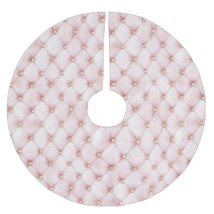 Pretty Roze Gouden Vierkanten Kerst Kerstboom Rok