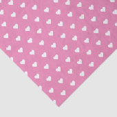 Pretty Roze & Witte Hartjes | Op Maat Tissuepapier (Detail)