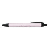 Pretty Soft Roze en Blos Zwarte Inkt Pen (Bovenkant)